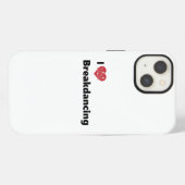 I Liebe Breakdance iPhone Hülle (Rückseite (Horizontal))