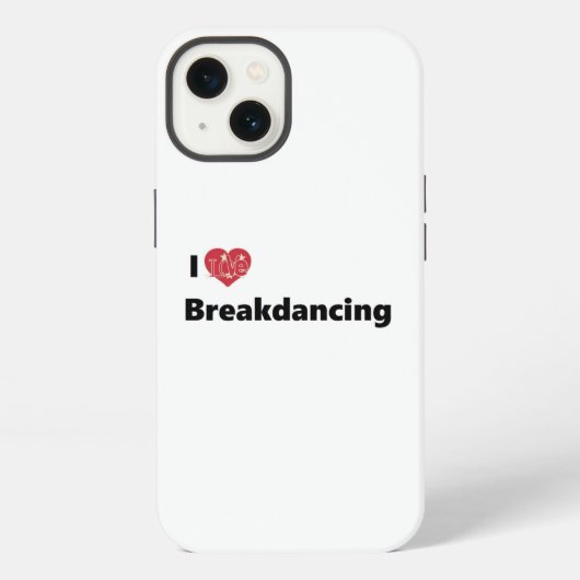 I Liebe Breakdance iPhone Hülle (Rückseite)
