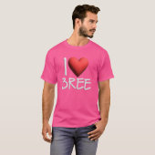 I Liebe Bree Name Personalisiert Girl Woman Friend T-Shirt (Vorne ganz)