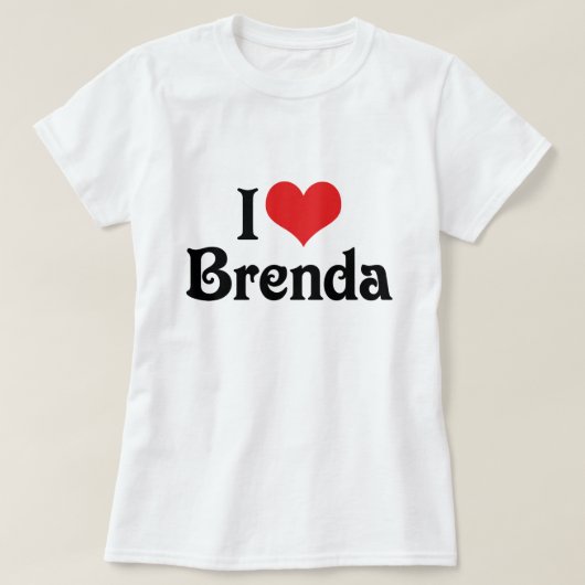 I Liebe Brenda T-Shirt (Design vorne)