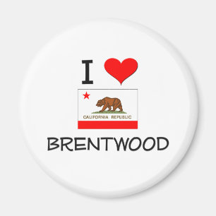 I Liebe BRENTWOOD California Magnet