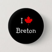 I Liebe Breton Button (Vorderseite)