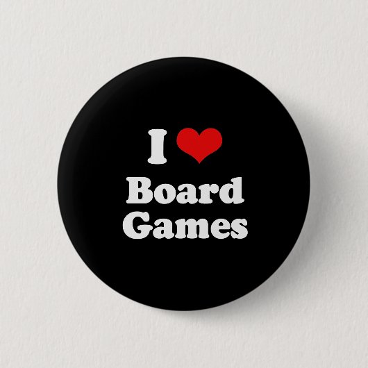 I Liebe-Brettspiel-T-Shirt Button (Vorderseite)