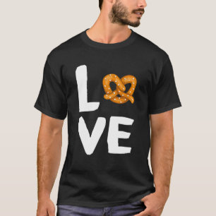 I Liebe Bretzel für Bretzel Day Funny Office Wear T-Shirt