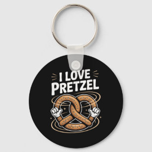 I Liebe Bretzel Spaß Feinschmecker Freude Schlüsselanhänger