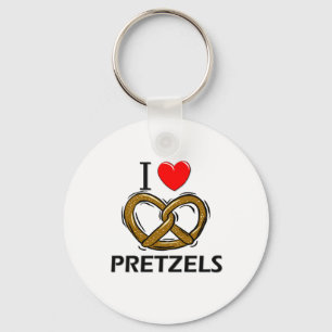 I Liebe-Brezeln Schlüsselanhänger