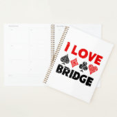 I Liebe Bridge Card Game Player Enthusiasten Planer (Anzeige)