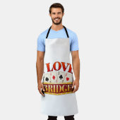I Liebe Bridge Card Game Player Schürze (Getragen)