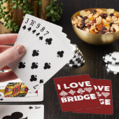 I Liebe Bridge Card Game Player Spielkarten (In Situ)