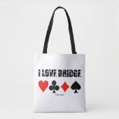 I Liebe Bridge Vier-Karten-Anzug Bridge Spielstärk Tasche (Vorderseite)