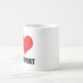 I Liebe Bridgeport Kaffeetasse (Mittel)