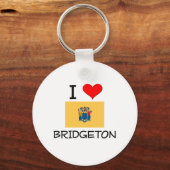 I Liebe Bridgeton New Jersey Schlüsselanhänger (Vorderseite)