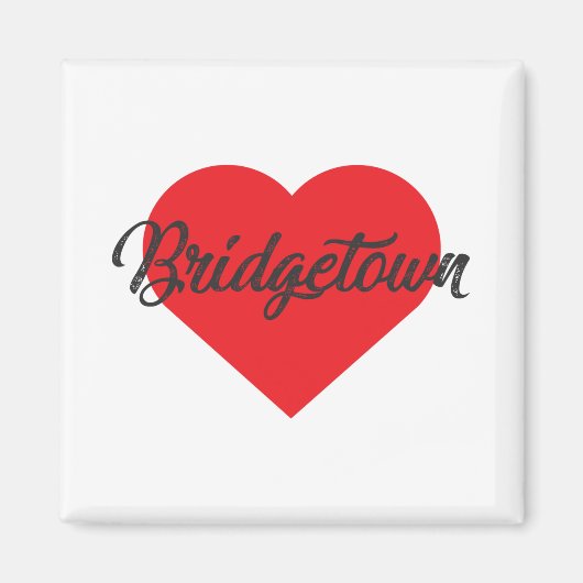 I Liebe Bridgetown - Barbados Magnet (Vorne)