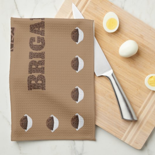 I Liebe Brigadeiro Geschirrtuch (Viertel Falte)