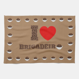 I Liebe Brigadeiro Geschirrtuch