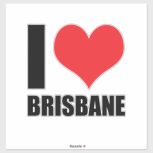 I Liebe Brisbane Aufkleber
