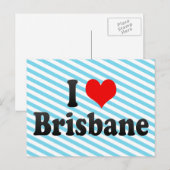 I Liebe Brisbane, Australien Postkarte (Vorne/Hinten)