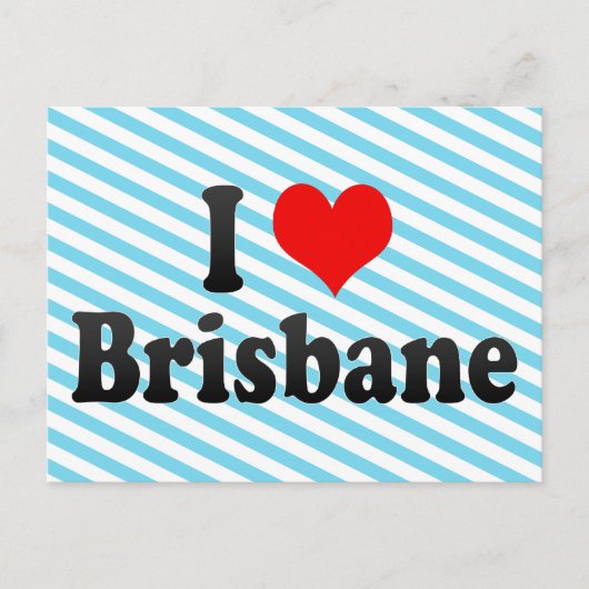 I Liebe Brisbane, Australien Postkarte (Vorderseite)