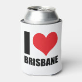 I Liebe Brisbane Dosenkühler (Kanne Vorderseite)