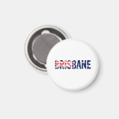 I Liebe Brisbane Magnet (Vorderseite/Rückseite)