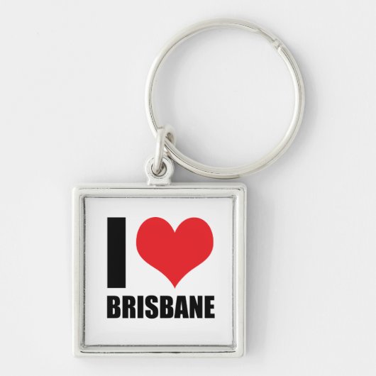 I Liebe Brisbane Schlüsselanhänger (Vorne)