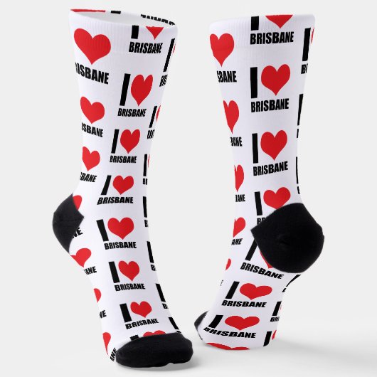 I Liebe Brisbane Socken (Gewinkelt)