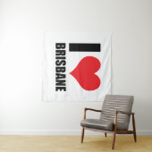 I Liebe Brisbane Wandteppich (Beispiel (Horizontal))