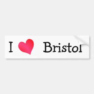 I Liebe Bristol Autoaufkleber