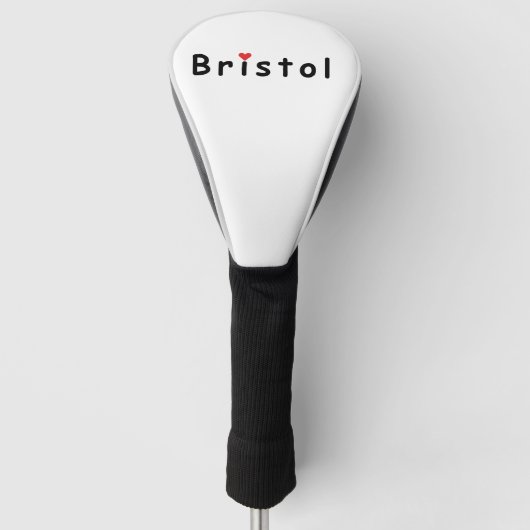 I Liebe Bristol Golf Headcover (Vorderseite)