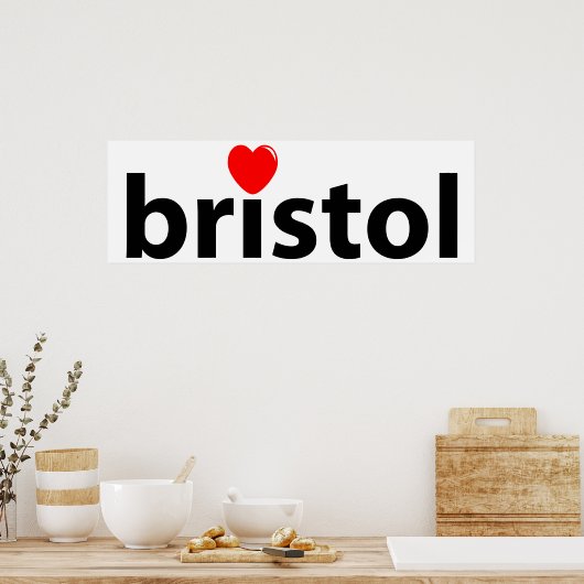 I Liebe Bristol Poster (Küche)