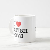 I Liebe-Briten-Jungen Kaffeetasse (Vorderseite Links)