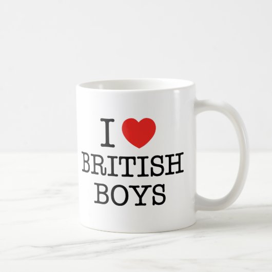 I Liebe-Briten-Jungen Kaffeetasse (Rechts)