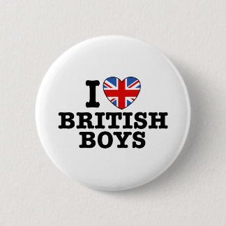 I Liebe British Boys Button