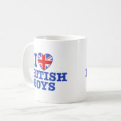 I Liebe British Boys Kaffeetasse (Vorderseite Links)