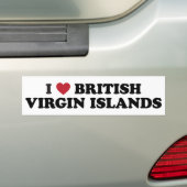 I Liebe British Virgin Islands Autoaufkleber (Auf Auto)