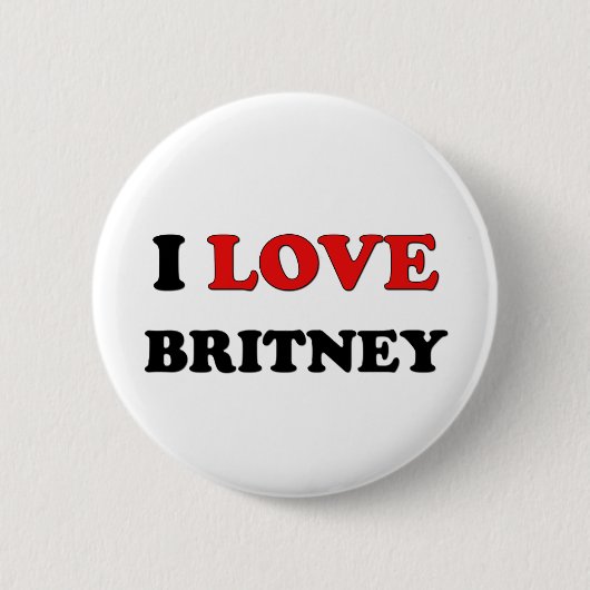 I Liebe Britney Button (Vorderseite)