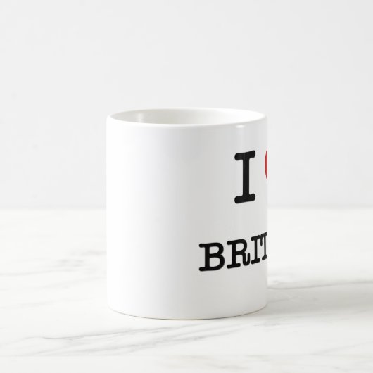 I Liebe Britney Kaffeetasse (Mittel)