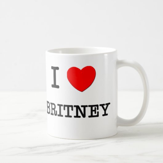 I Liebe Britney Kaffeetasse (Rechts)