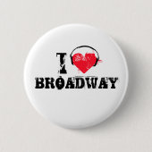 I Liebe Broadway Button (Vorderseite)