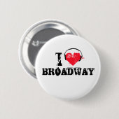 I Liebe Broadway Button (Vorne & Hinten)