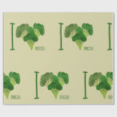 I Liebe Broccoli Geschenkpapier (Flach)