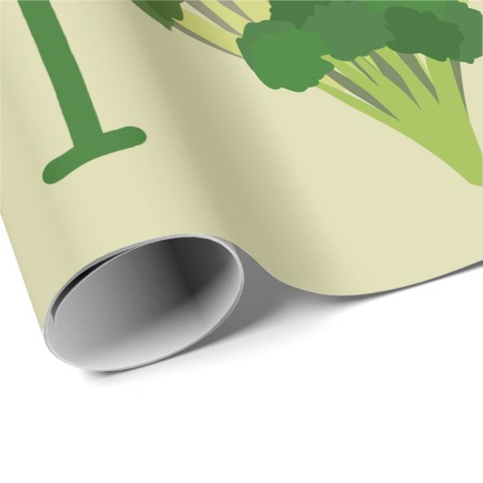 I Liebe Broccoli Geschenkpapier (Rolleneckpunkt)