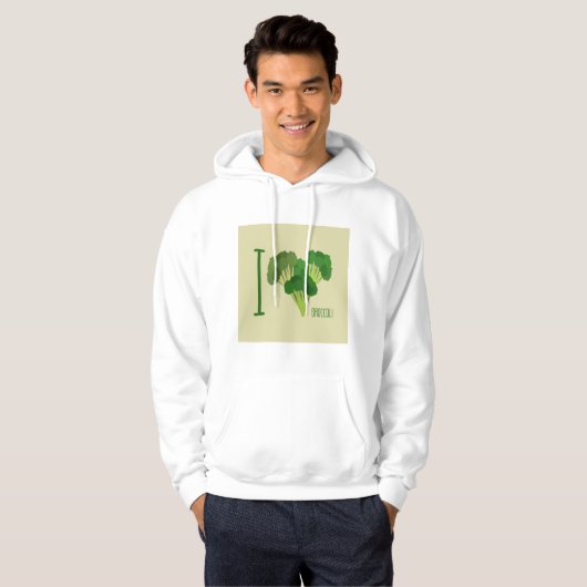 I Liebe Broccoli Hoodie (Vorne ganz)