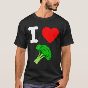 I Liebe Broccoli I Herz Gemüse Bio Vegan L T-Shirt
