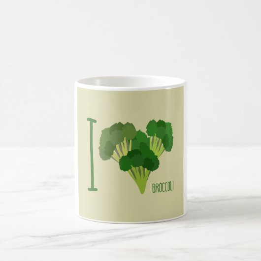 I Liebe Broccoli Kaffeetasse (Mittel)