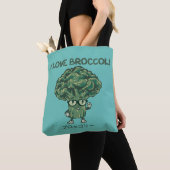 I Liebe Broccoli, Kawaii Niedlicher japanischer Ca Tasche (Von Nahem)