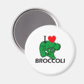 I Liebe Broccoli Magnet (Vorderseite/Rückseite)