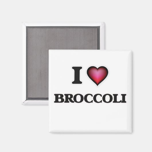 I Liebe Broccoli Magnet (Vorderseite/Rückseite)