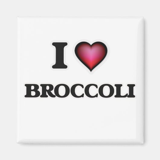 I Liebe Broccoli Magnet (Vorne)
