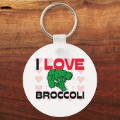 I Liebe Broccoli Schlüsselanhänger (Vorderseite)